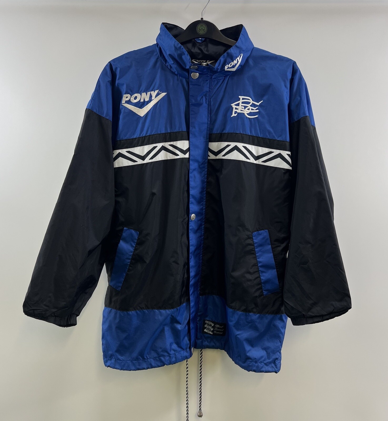 Giacca calcio antipioggia Birmingham City con cappuccio 1996 97 adulti pony medio A500