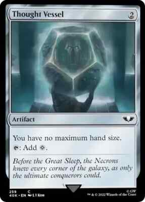 THOUGHT VESSEL 259 Universes Beyond Warhammer 40000 Commander MTG Magic