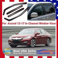 For Honda Accord 2013-2017 In-channel Vent Window Visor Rain Guard Deflectors For Honda Accord 2013-2017 In-channel Vent Window Visor Rain Guard Deflectors