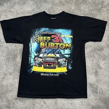 Chase Authentics Jeff Burton NASCAR T-Shirt Size Large Double Sided