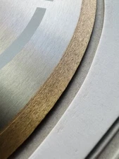 TechDiamondTools 12 inch Continuous Rim Diamond Blade for Porcelain, Tile, Stone