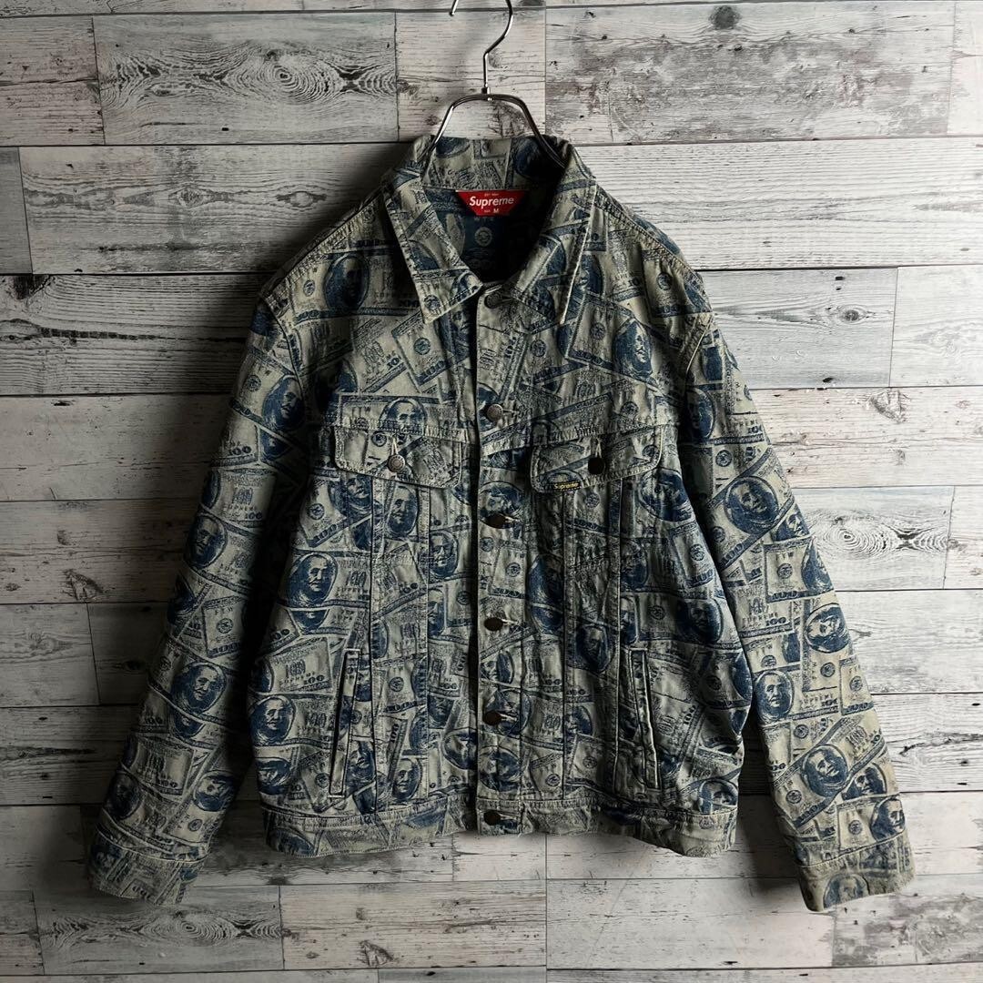 Supreme 100 Dollar Bill Trucker Jacket size M Used from Japan | eBay