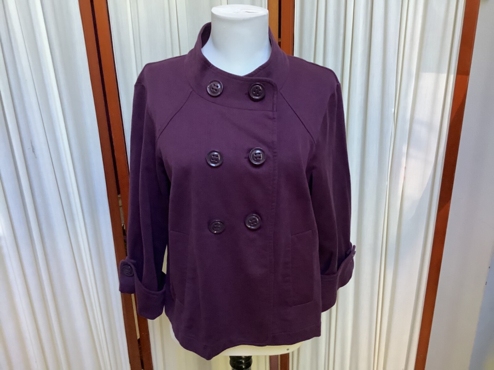 CAbi Womens Plum Blazer Jacket Double 