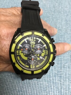Mens Marko Ecko Rhino Chronograph Watch Light Green & Black, Read Description!