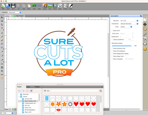 Sure Cuts A Lot 5 Pro Cutter Plotter Vinyl Vectorize Software | eBay
