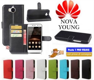 custodia portafoglio huawei nova young custodia portafoglio huawei nova young