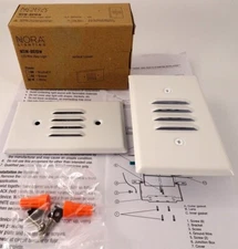 Nora Lighting NSW-6619W LED Step Light, Horizontal & Vertical Face Plates, New