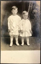 RPPC_096 Real Photo Postcard Brothers in White
