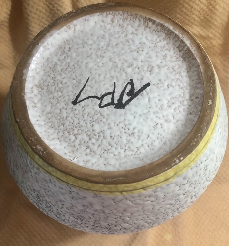 Vintage MCM Italian Fratelli Fanciullacci Aldo Londi Sgraffito Art Pottery Vase - Picture 9 of 10