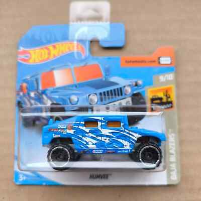 Hot Wheels SHORT CARD 2019 HW BAJA BLAZERS HUMVEE BLUE TH TREASURE