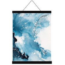 Magnetic Poster Frame Hanger Wood Magnet Picture Frames for Photo Canvas Artwork