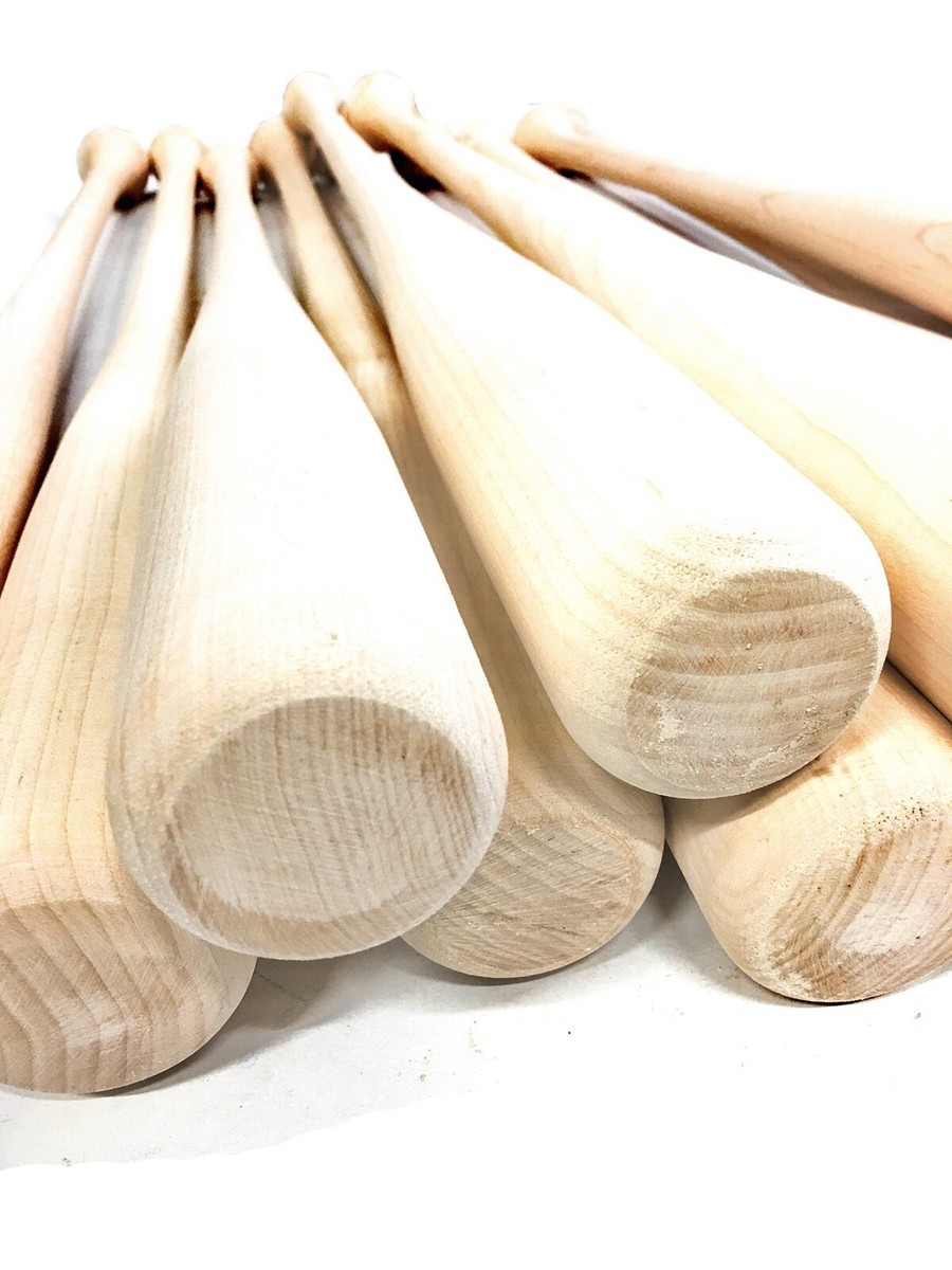 Plain Wooden Baseball Bat
