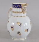 Derby Mask Jug with Cabbage Leaf form Body