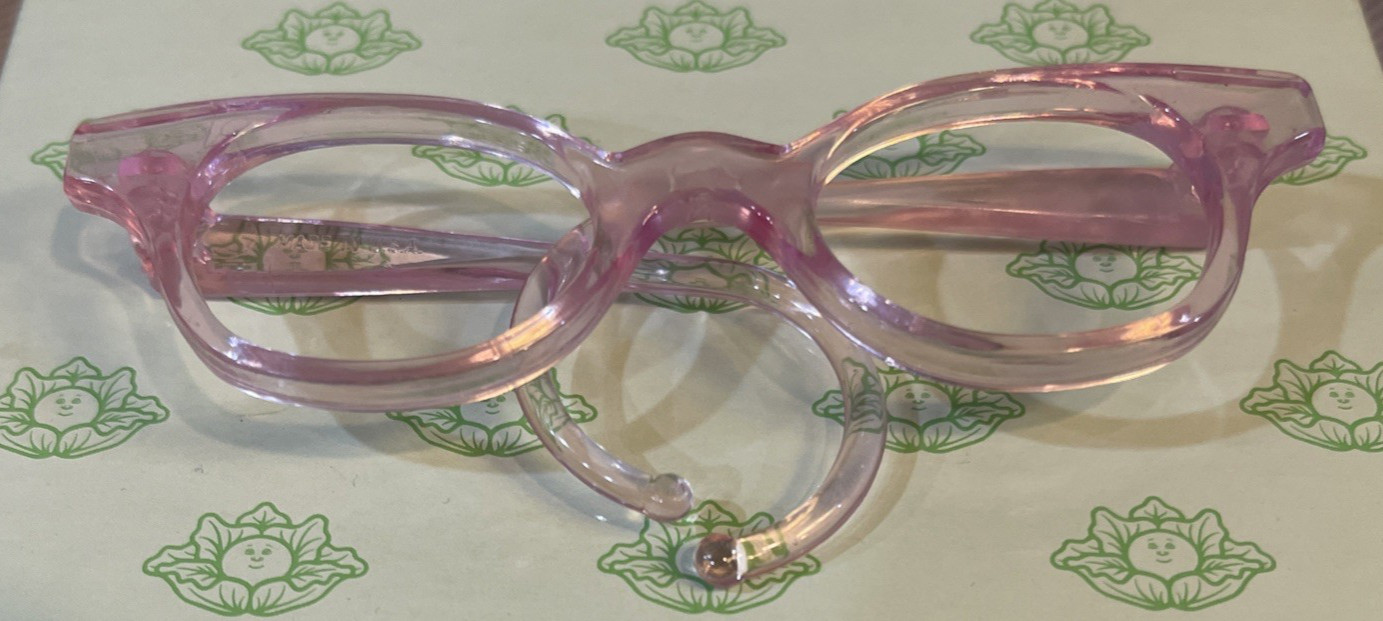 Vintage Original Cabbage Patch Eye Glasses 1980s, Translucen
