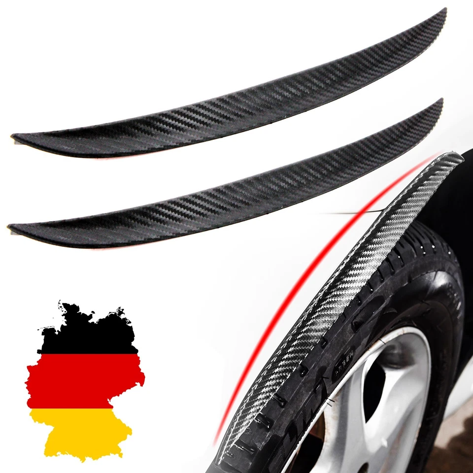 für SMART tuning felgen 4x Radlauf Kotflügel Leisten Verbreiterung CARBON look - Bild 2 von 4