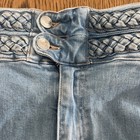 DEREK LAM 10 Crosby Flare Denim Blue Jeans Size 32 High Rise Braided Waist USA — photo 6
