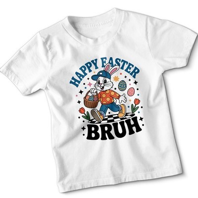 Frohe Ostern Bruh Kinder Tshirt Jungen Ostern Hase Retro Top Eiersuche Geschenk
