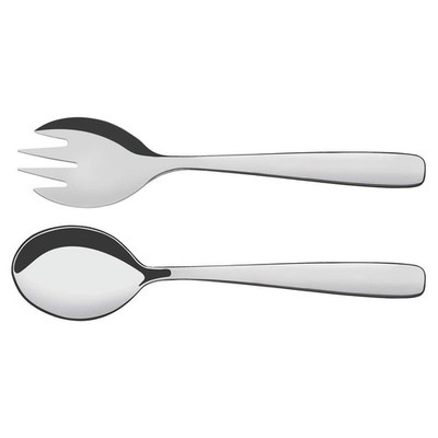 Tramontina 2-teiliges Salatset - Edelstahl Servierlöffel & Gabel Set - klein