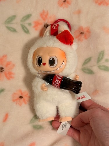Coca-Cola labubu monsters Plush Doll Pop Mart White Soda Theme 2024