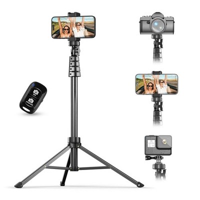 62 inches Selfie Stick Tripod with Remote Portable for iPhone and Android Phones