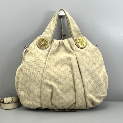 Gucci Pre-Owned Authentic Tote Off White 43*33*8cm Free Tracked Shipping