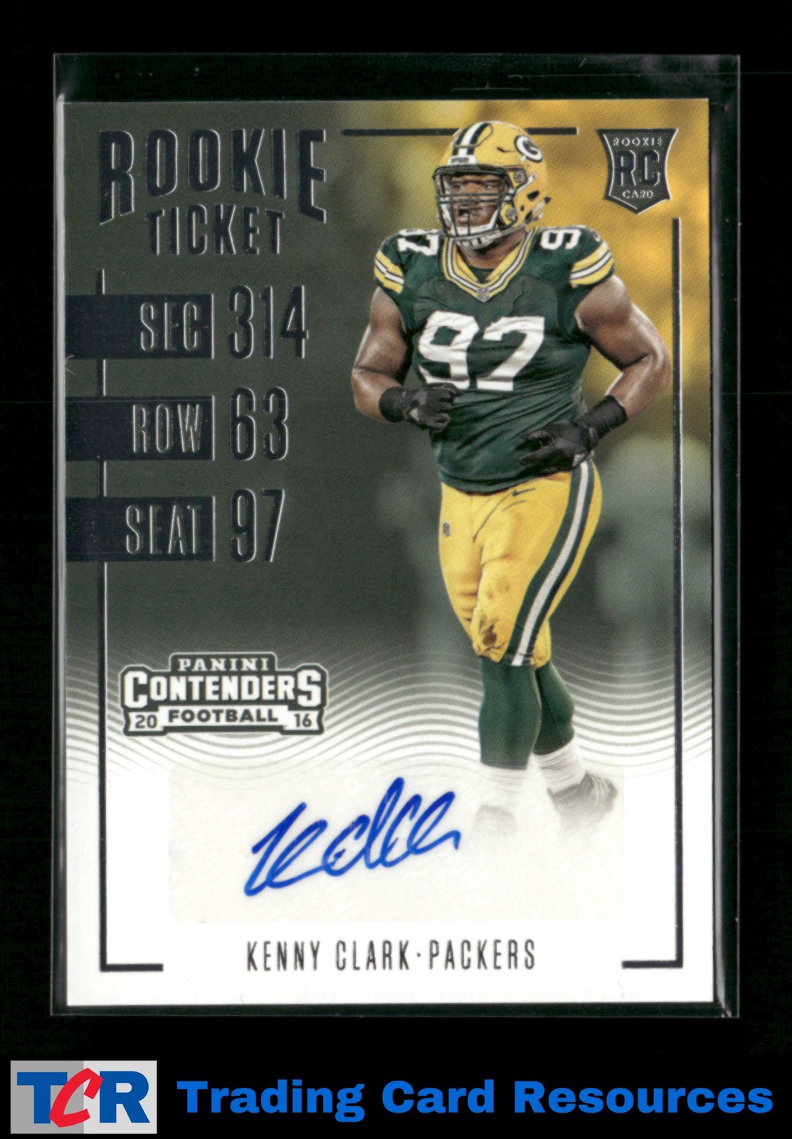 2016 Panini Contenders #167 Kenny Clark Auto