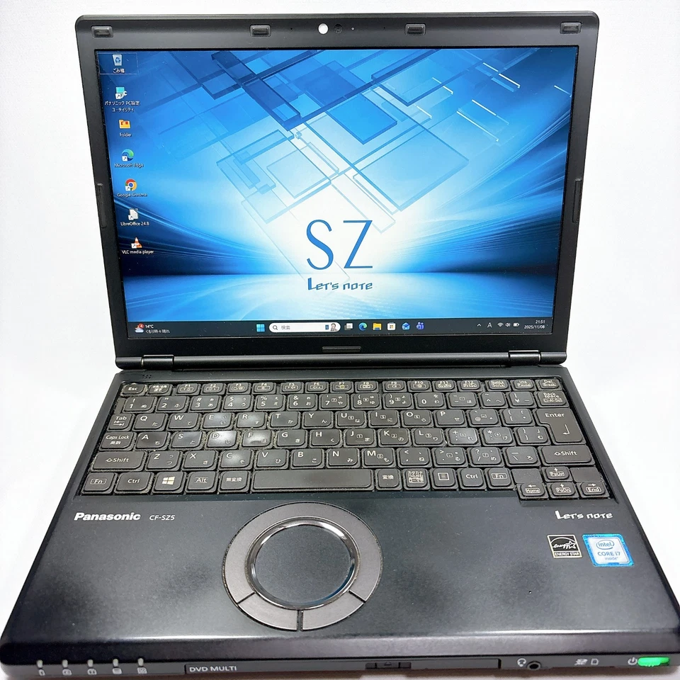 Panasonic Let's note CF-SZ5 Black Core I7 8GB RAM 256GB SSD DVD 12.1 Japan #826 - Image 2 of 4