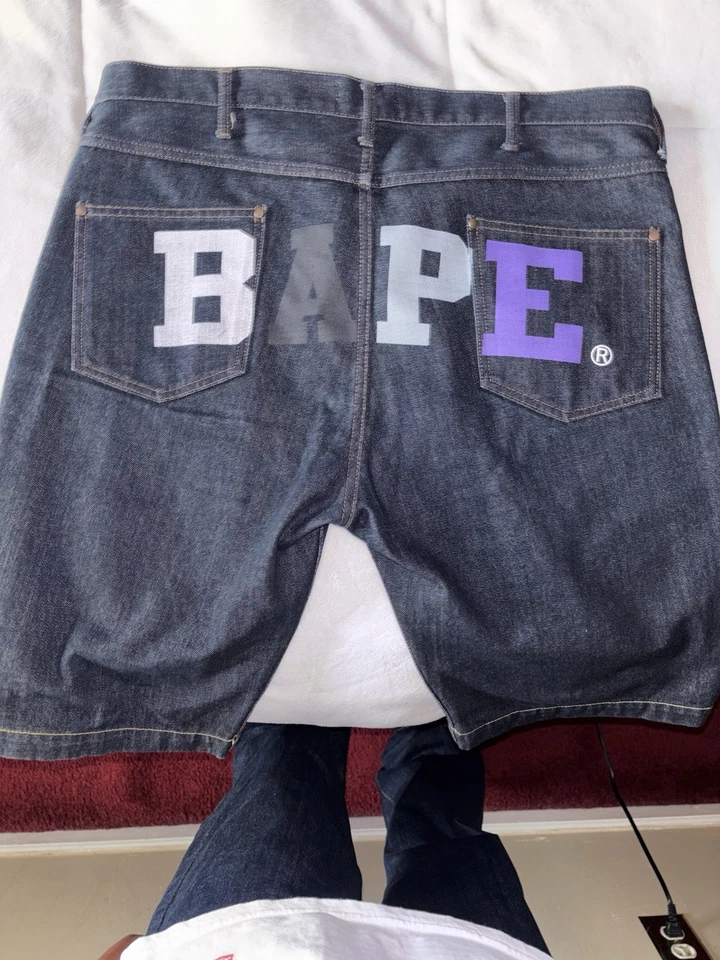 Pantalones cortos de mezclilla Bape talla XL Foto 2 de 4