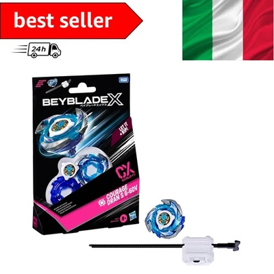 Beyblade X, Starter Pack, Courage Dran S 6-60V CX, trottola e Lanciatore