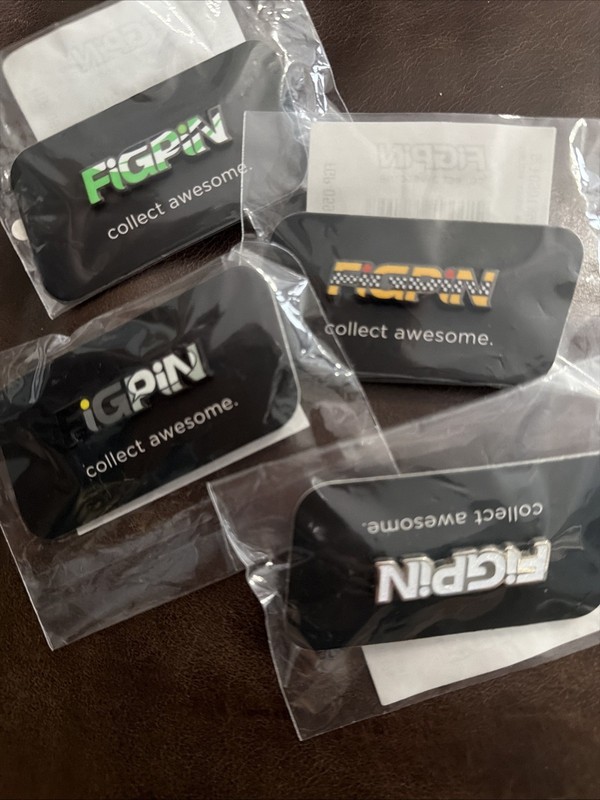 4 Figpin Logos SDCC , NYCC Exclusive Locked New Comic Con