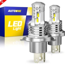 AUTOONE H4 9003 LED Headlight Bulbs Hi/Lo Beam Conversion Kit 6000K White Canbus