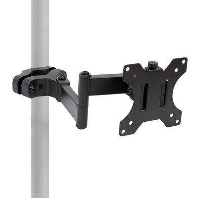 MI-391 Black Steel Pole Mount, 17-32 Inch Monitor, TV, VESA 75x75, 100x100 Arm
