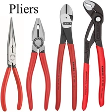 KNIPEX Tools 9K 00 80 94 Combination Cutter and Needle Nose Pliers 4-Piece Set