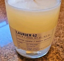 NEW Laurier 62 Scented Candle Le Labo No Box