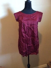 Max Studio Specialty Products Burgundy Top Large