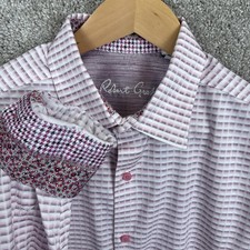 Robert Graham Long Sleeve Button Shirt Men  s XL Pink Classic Fit