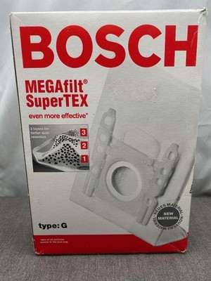 OEM Bosch Part 462544 Genuine Type G MEGAfilt SuperTEX Vacuum Bag