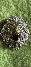 Lions Head Brooch Pin