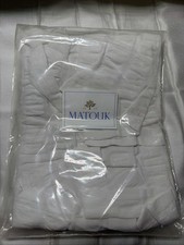 Matouk Panama King Sham, 21x36 , 1 Flange, Panama White