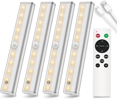 Diomart under Cabinet Lighting, Wireless Rechargeable under Counter Lights with 