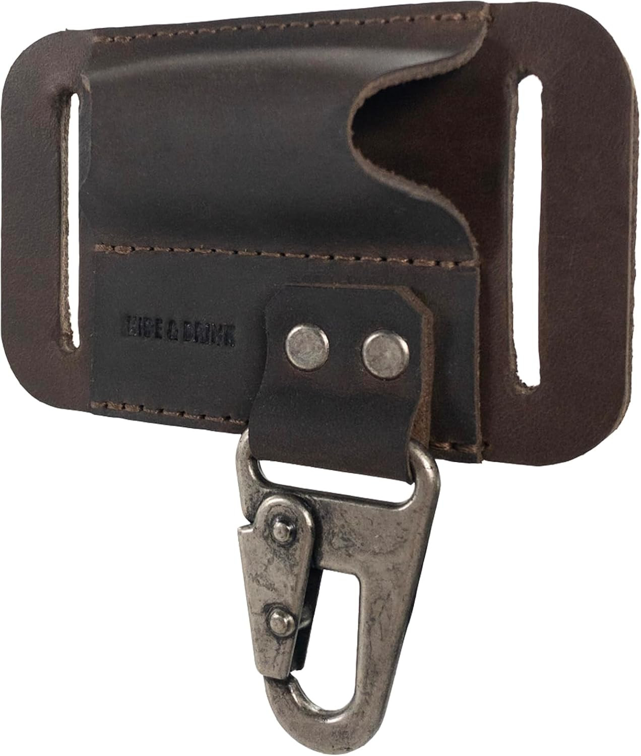 , Mini Flashlight Holster with Belt Mount, Extra Clasp for Accessories, Handmade