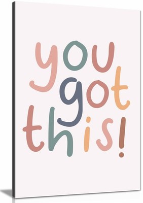You Got This 2.0 Gerahmter Leinwanddruck, Bilder für Wohnwände Deko