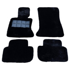 Blue Sheepskin Floor Mats R107 C107 Mercedes Benz 380SL 560SL 450SL 280SL 350SL