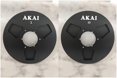 One Pair 10.5'' black AKAI Tape reel High Quality Aluminum Take Up Reel
