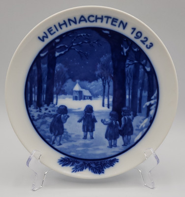 Rosenthal Christmas Plate Weihnachten 1923 Children in the Winter Wood