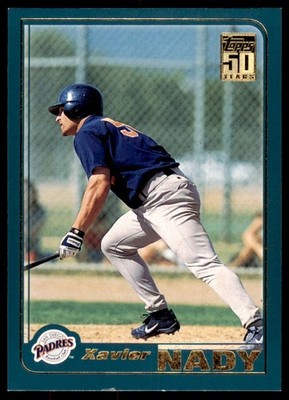 2001 TOPPS TRADED XAVIER NADY SAN DIEGO PADRES #T193