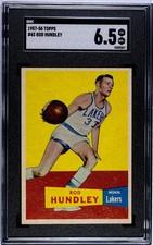 1957-58 Topps Rod Hundley #43--Lakers--SGC 6.5