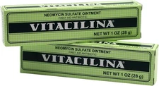 (2 pack) Vitacilina First Aid Skin Ointment to Help Treat Minor Scrapes,Cuts 1oz