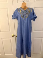 Vintage Randa Dior Short Sleeve Kaftan Maxi Dress with Embellishments Size 38 M
