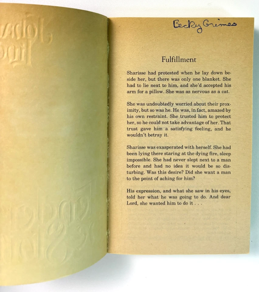 TENDER IS THE STORM Johanna Lindsey (Avon, 1985) FIRST PRINTING Robert McGinnis - Image 2 of 4